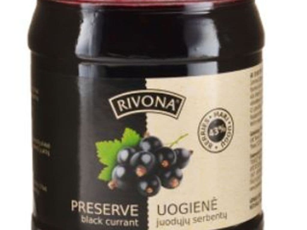 RIVONA Black Currant Preserves 580g