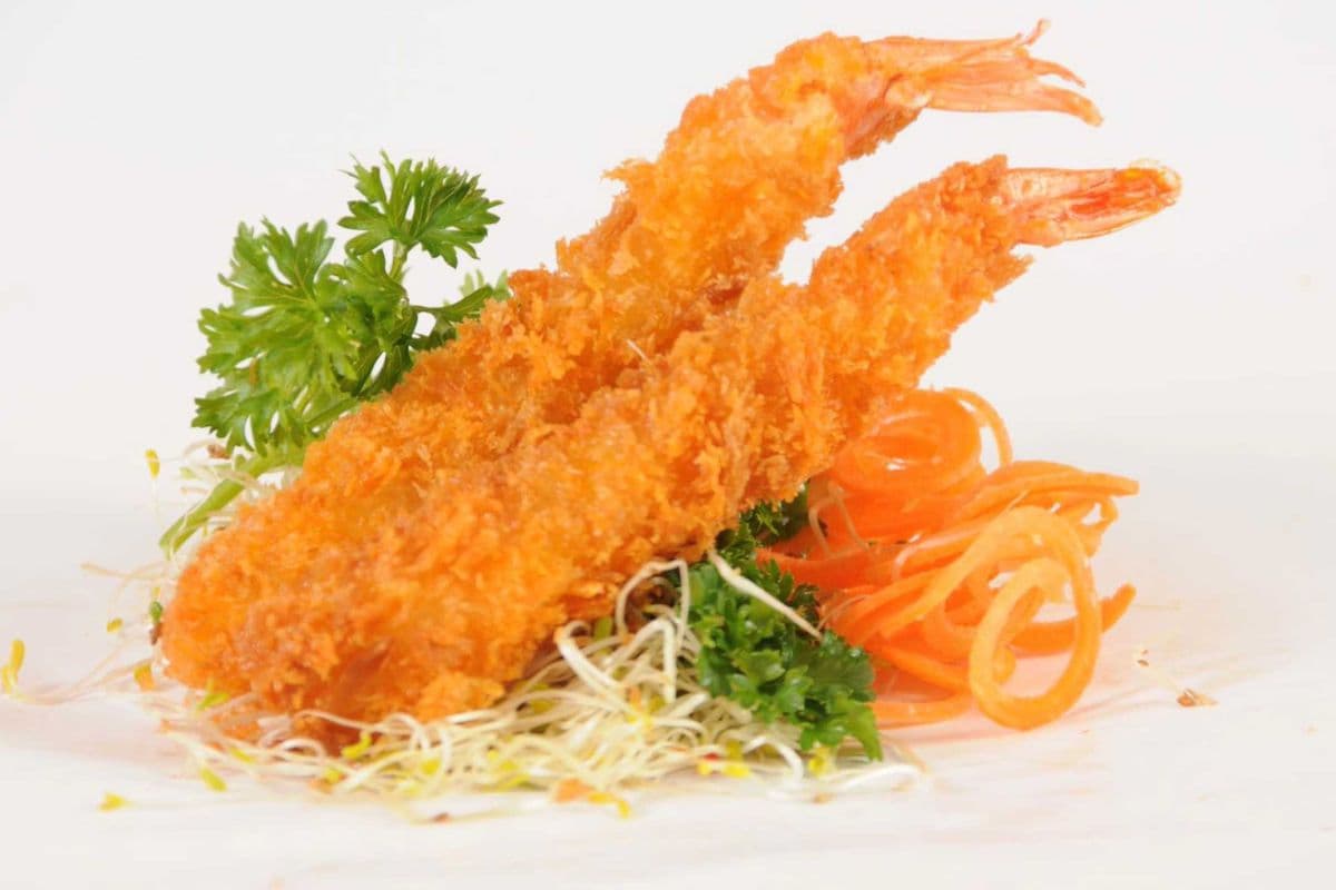 W16. 2 Crevette tempura (2 mcx) / 2 Tempura Shrimp (2 pcs)
