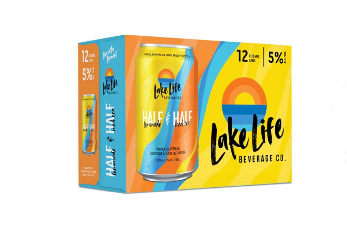Lake Life Half Lemonade & Half Iced Tea (12 x 355 ml can)
