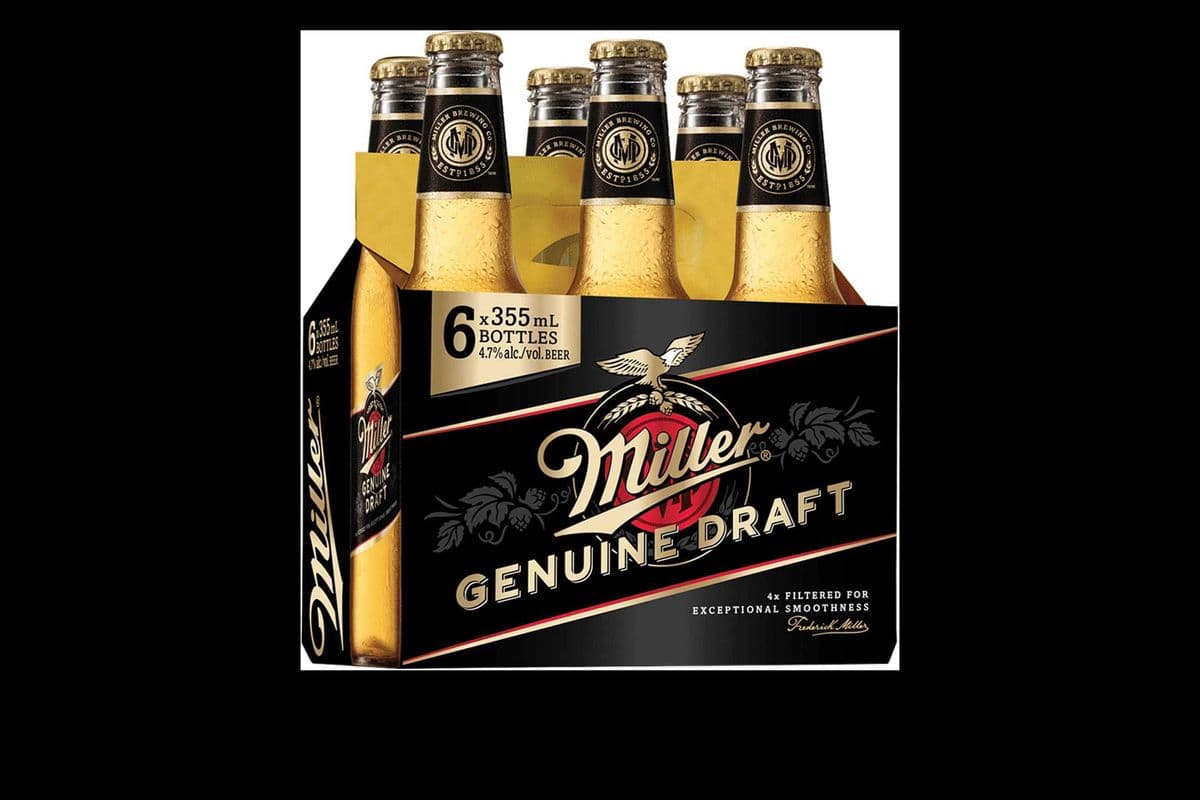 MILLER GENUINE DRAFT (6 x 355ML BOTTLE) (6 x 355ML)