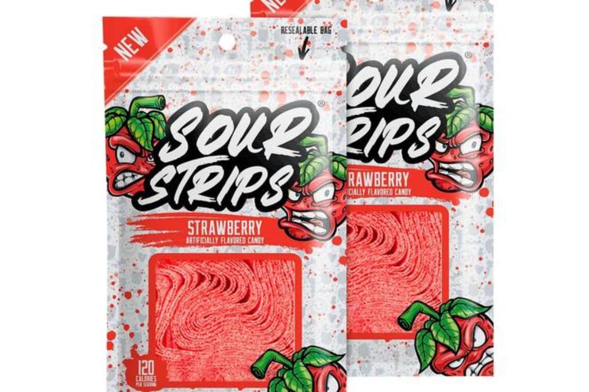 Sour Strips Strawberry (96 g)