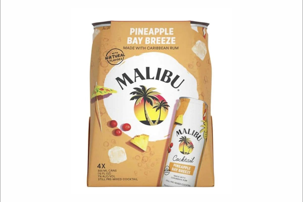 Malibu Cocktail Pineapple (4x355ml) (4 x 355ml)