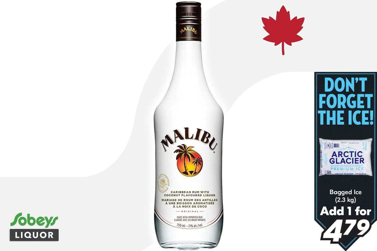 Malibu Coconut Rum (1 x 750 ml)