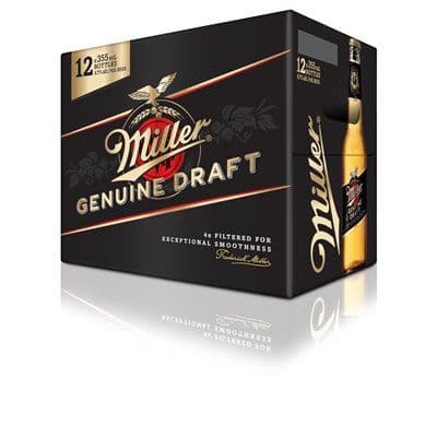 Miller Genuine Draft (12 x 355 ml bottles)