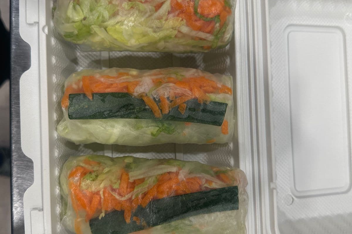 13. Vegetarian Salad Rolls (3 Rolls)