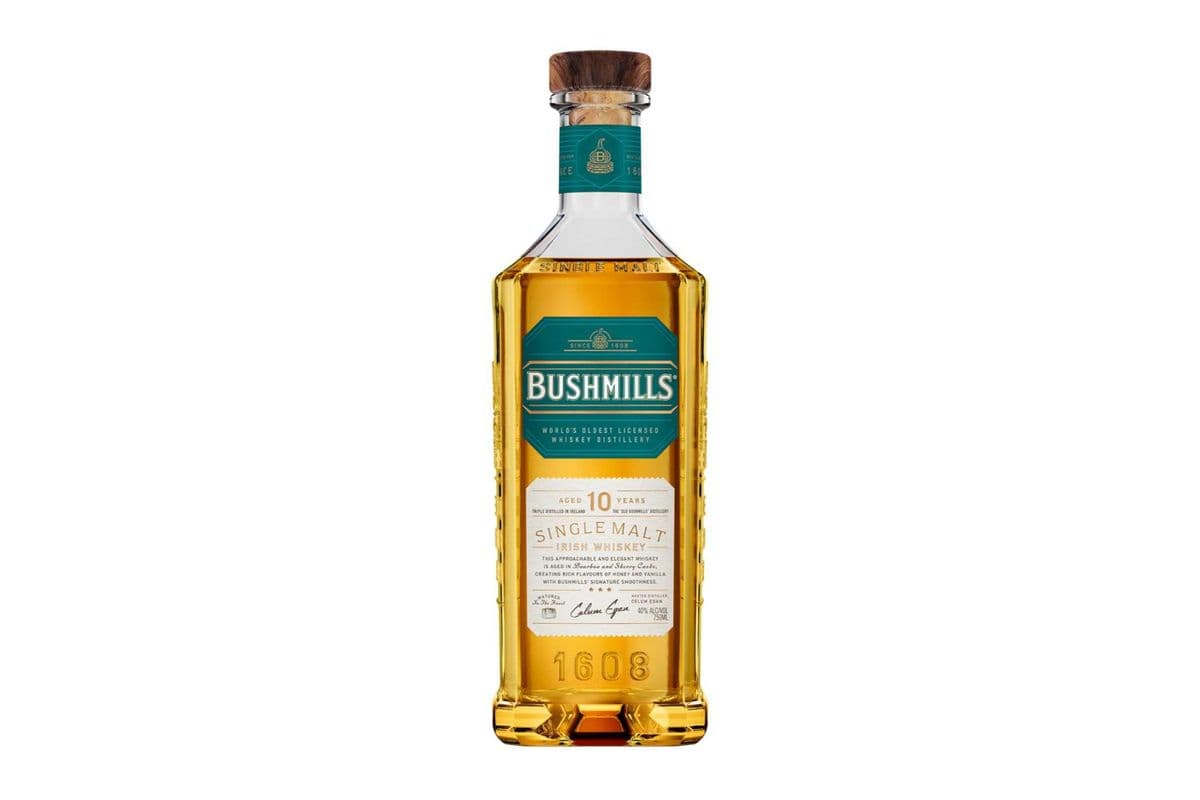 Bushmills 10 Year Old Irish Whiskey-750ml (1 x 750ml)
