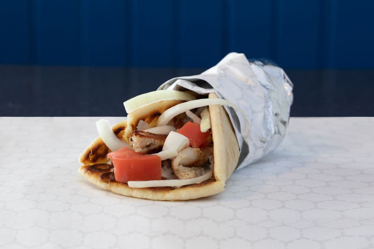 Chicken Souvlaki in a Pita