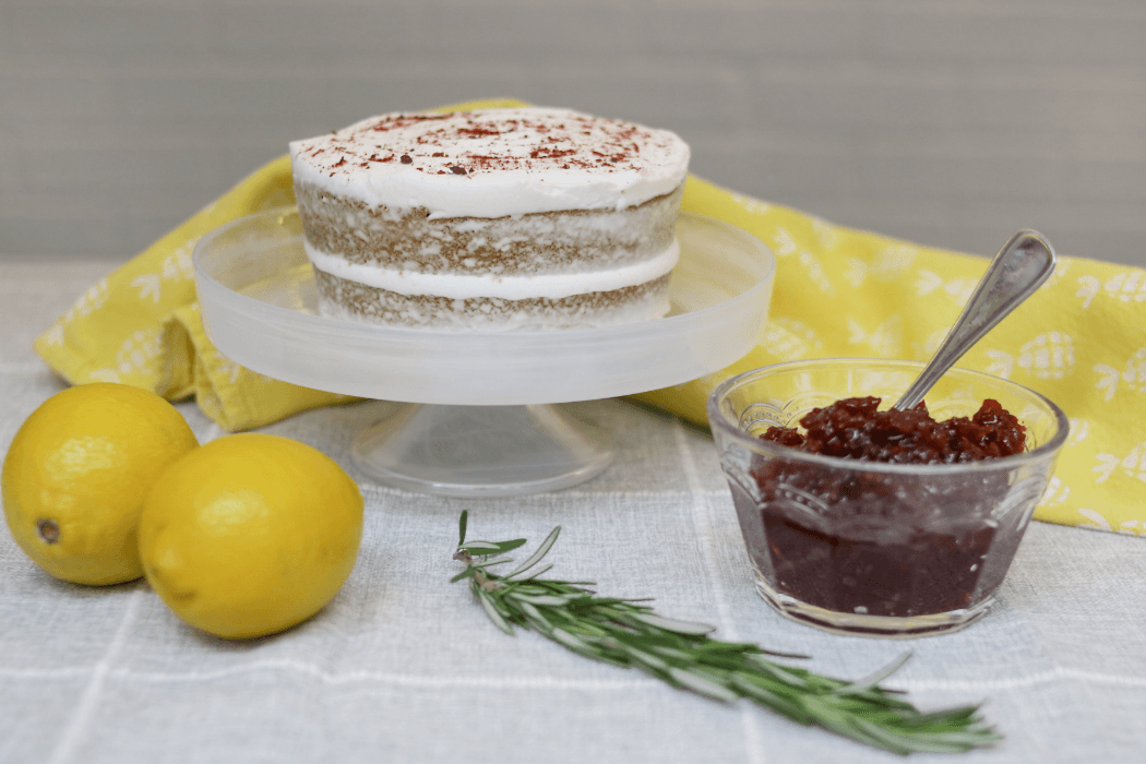 Gâteau au Citron et canneberge (vegan) / Lemon and Cranberry cake (Vegan)