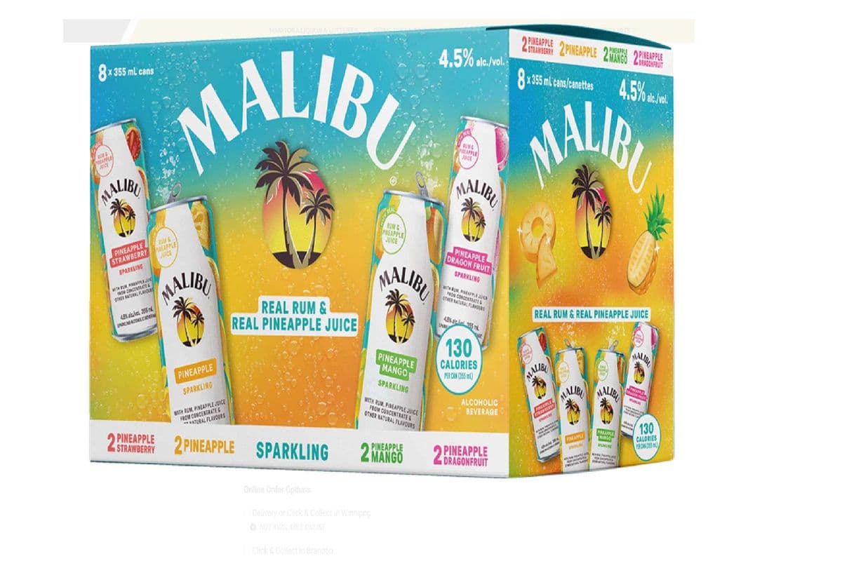 Malibu Pineapple Variety Pack (8 x 355 ml cans)