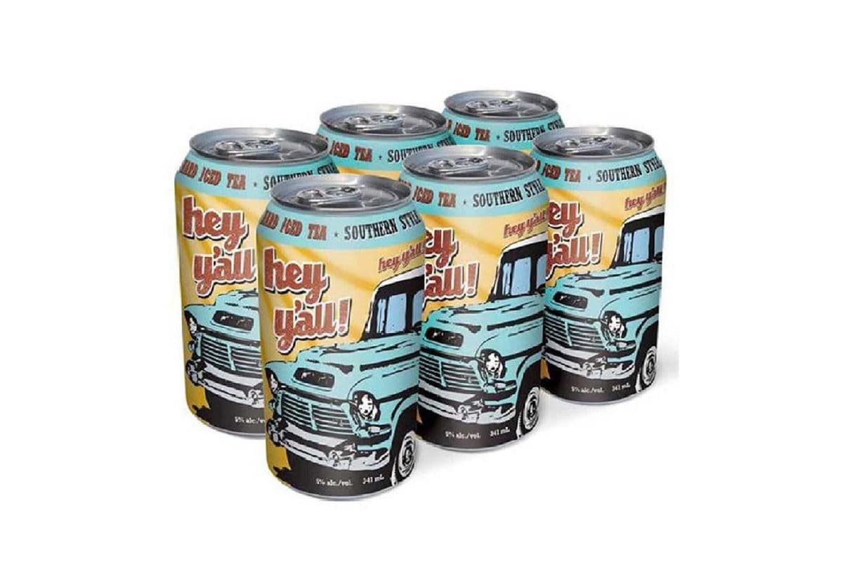 Hey Y'All Hard Tea (6 Pack Cans) (6 x 355 ml)