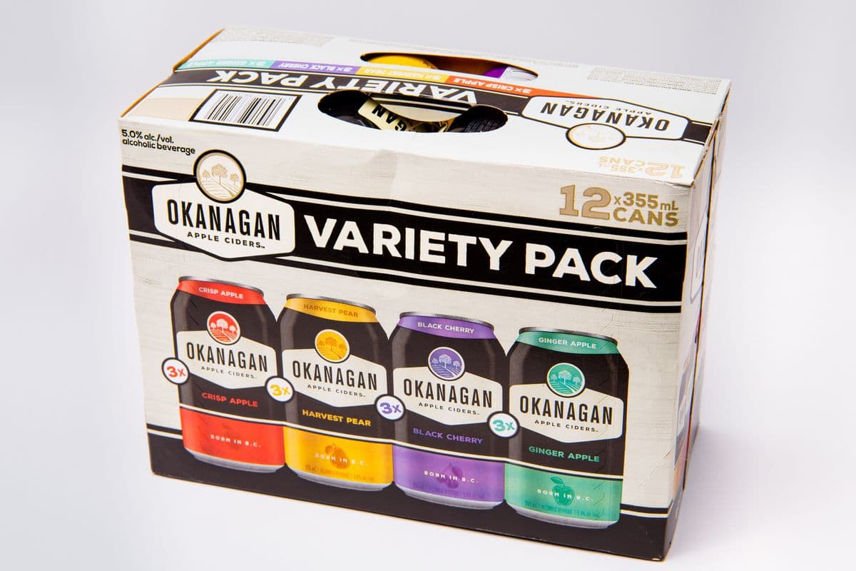 Okanagan Premium Cider Mixed Variety Pack (12 Pack) (12 x 355ml)
