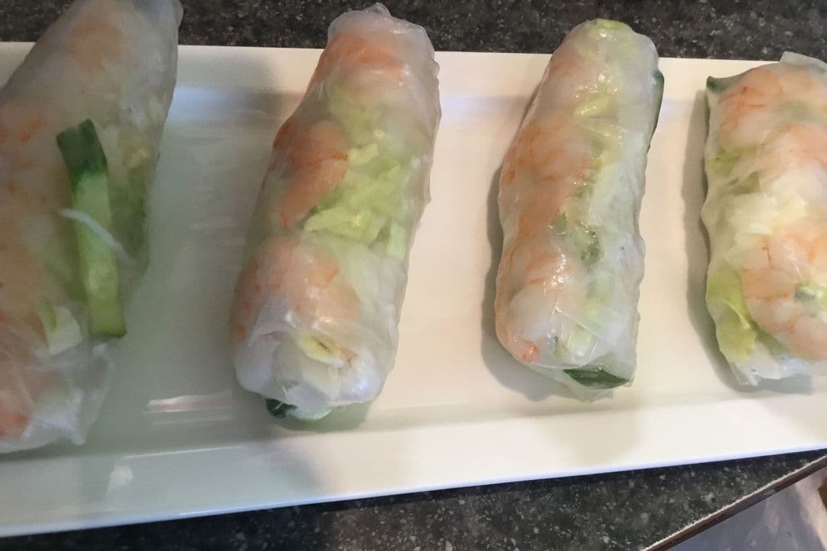 2. Shrimp Salad Rolls (4 pcs)