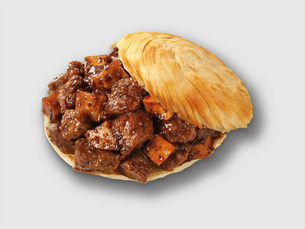 Black Pepper Beef / 黑椒牛霖肉夹馍