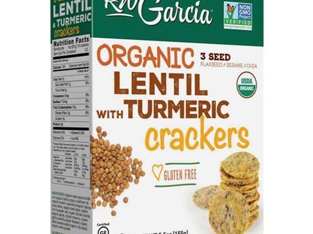 RW GARCIA ORGANIC LENTIL TURMERIC CRACKER 155G