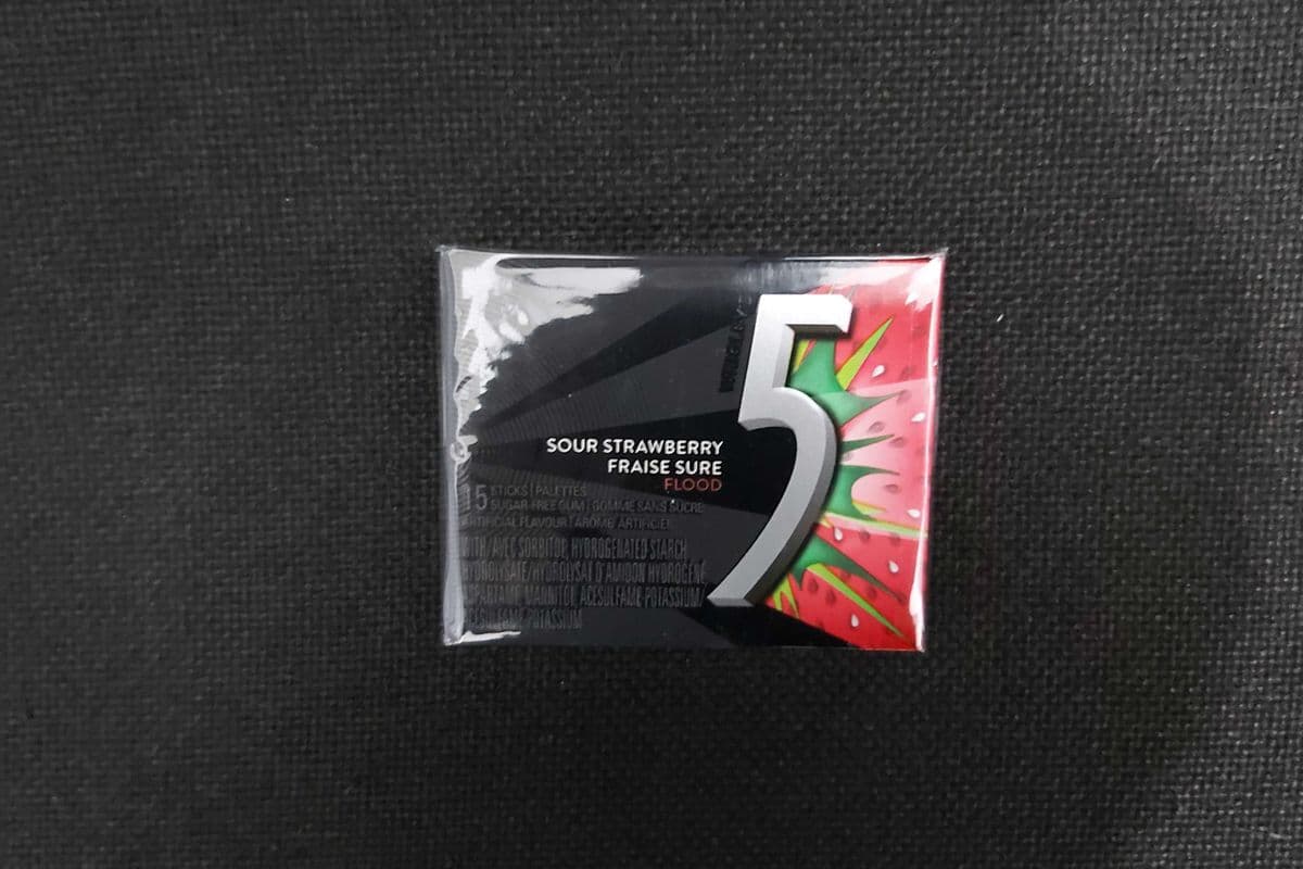 Gomme 5 fraise sure flood / 5 sour strawberry gum
