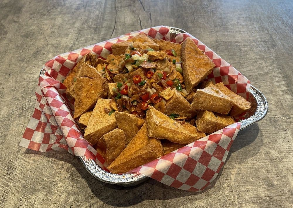 Platter Deep Fried Spicy Salty Tofu 🌶🥦 / 歡樂餐 椒鹽豆腐🌶🥦