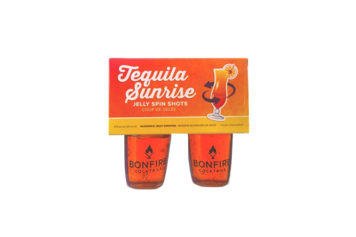 Bonfire Teq. Sunrise Jelly Spin Shots (1 x 4 pack)