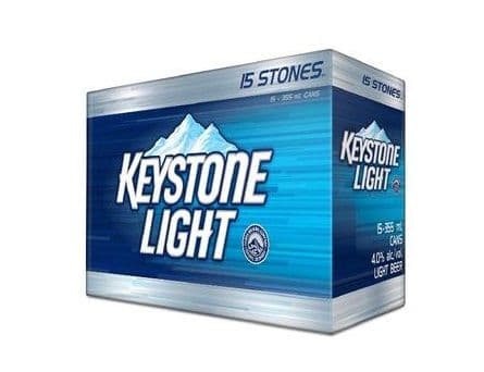 Keystone Light (15 pack) (15 x 355 ml cans)