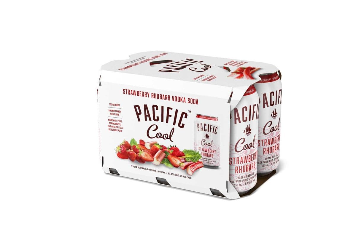 Pacific Cool Strawberry Rhubarb (1 x 355 ml 6PK )