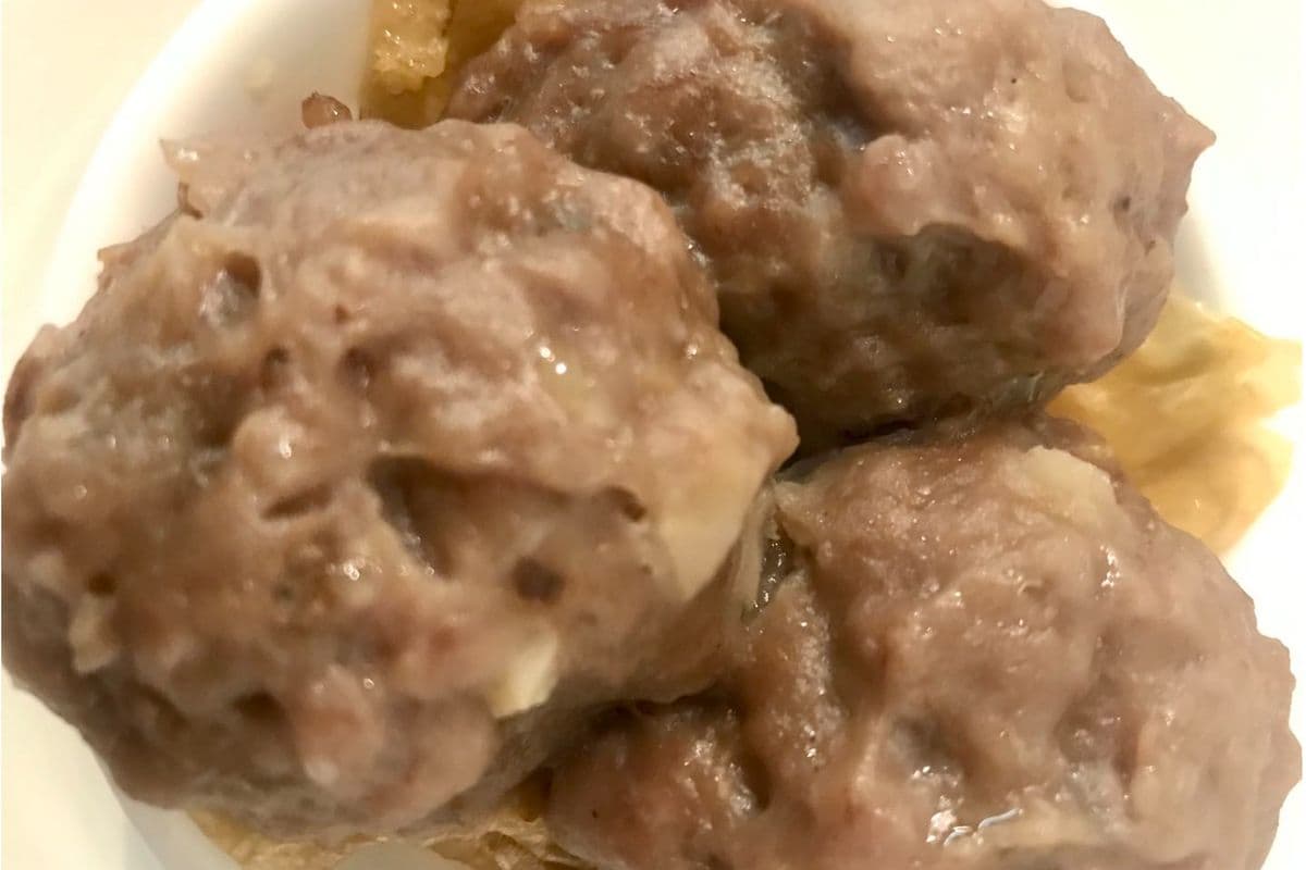 105. Boulettes de boeuf cuites à la vapeur (3 mcx) / Steamed Beef Balls (3 pcs)