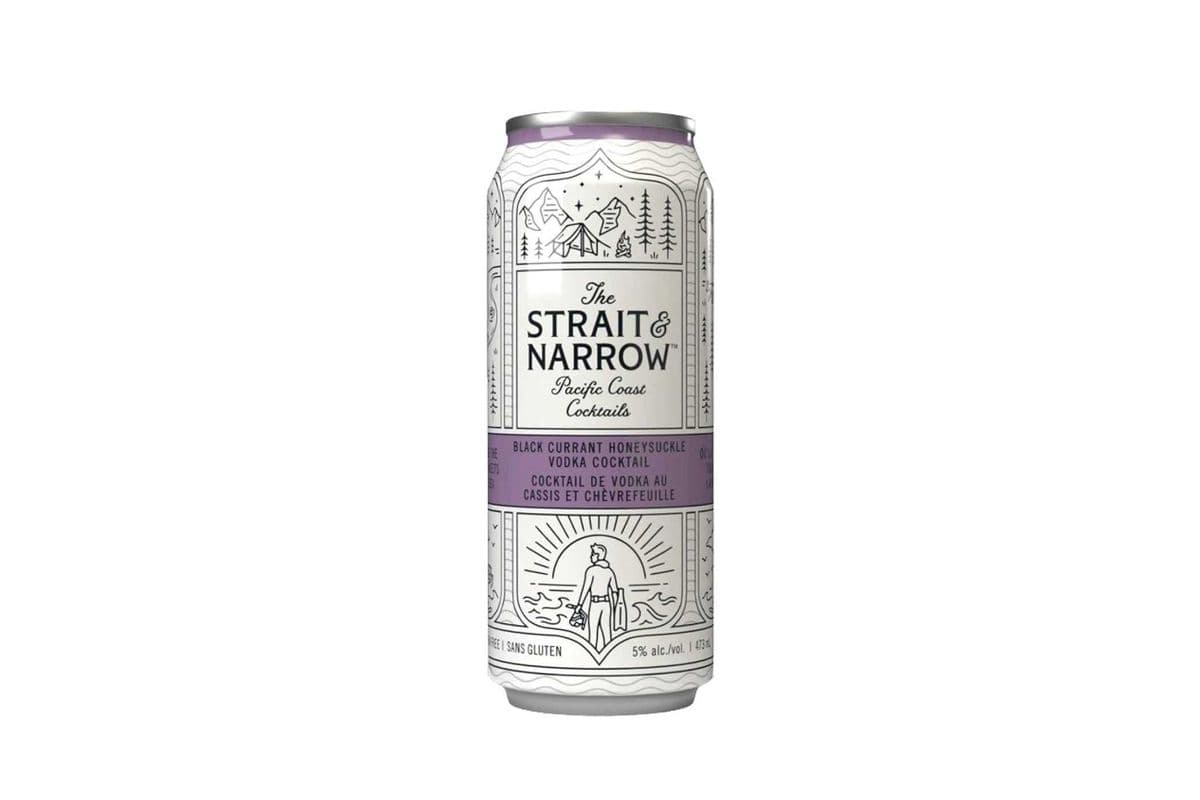 Strait & Narrow Black Currant (1 x 473 ml Can)