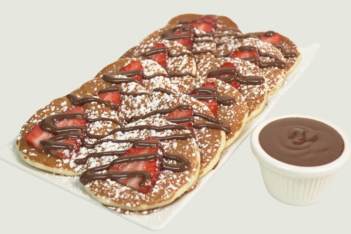 Mini Pancakes Nutella Fraise