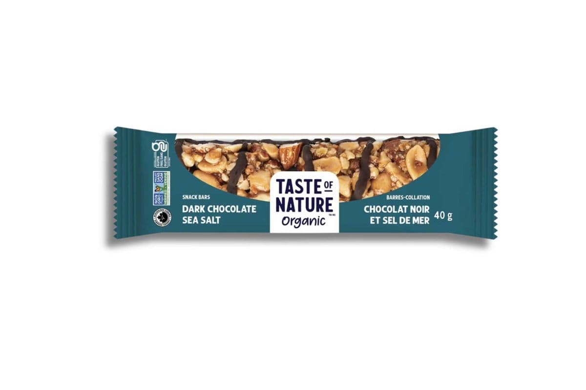 Taste of Nature - Organic Dark Chocolate Sea Salt Snack Bars