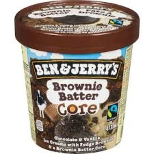 Ben & Jerry Pate a Brownie Centre/ Brownie Batter Core 473ml