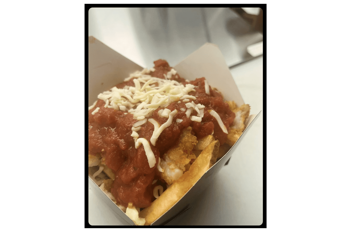 Coconut Shrimp Parm Fries