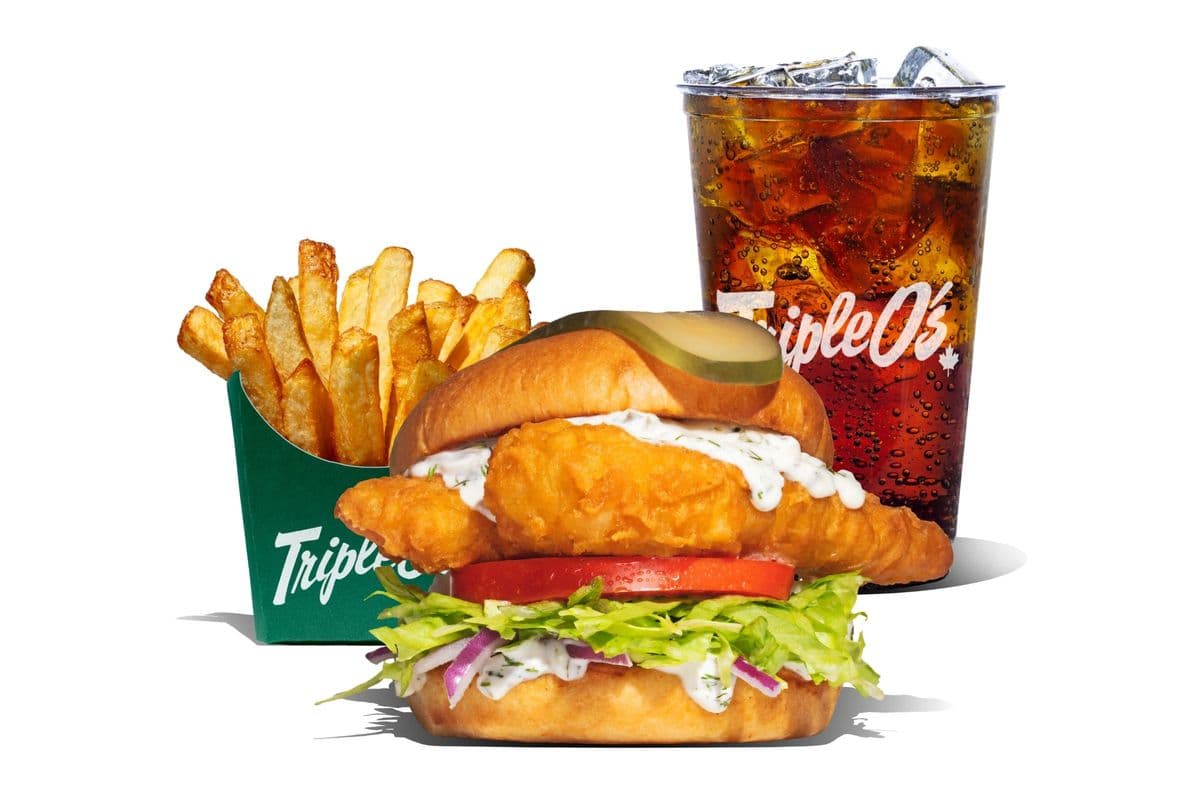 Crispy Cod Burger Combo