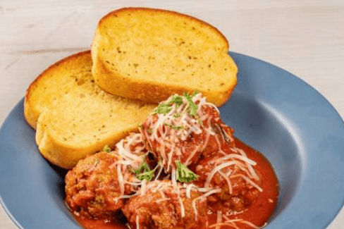 Meatballs and Garlic Toast
