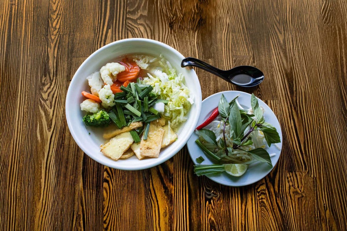 PV. Rice Noodle with Vegetable and Tofu / Pho Chay