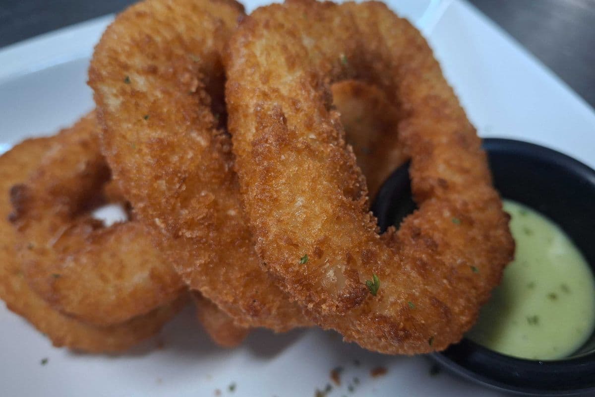7 Oz Squid Rings with Wasabi Aioli