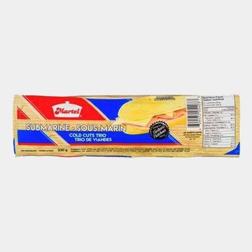 Martel Sous-marin trio de viandes (220g) / Martel Submarine Cold Cuts Trio (220g)