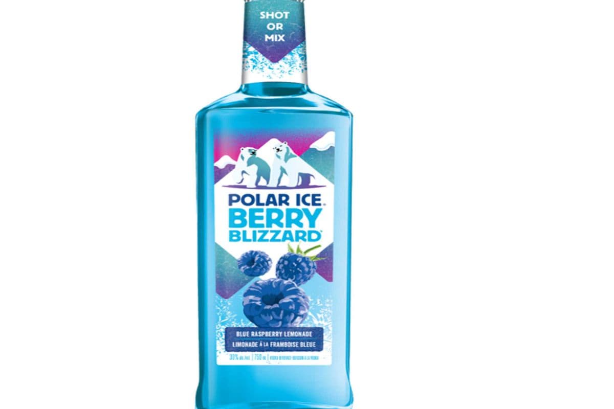 poler ice berry flavour vodka 750 ml (1 x 750 ML)