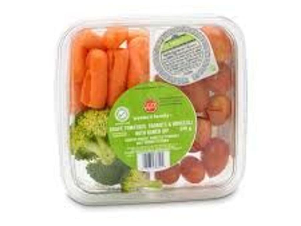 WESTERN FAMILY TOMATO CARROT BROCCOLI WITH RANCH DIP 245G
