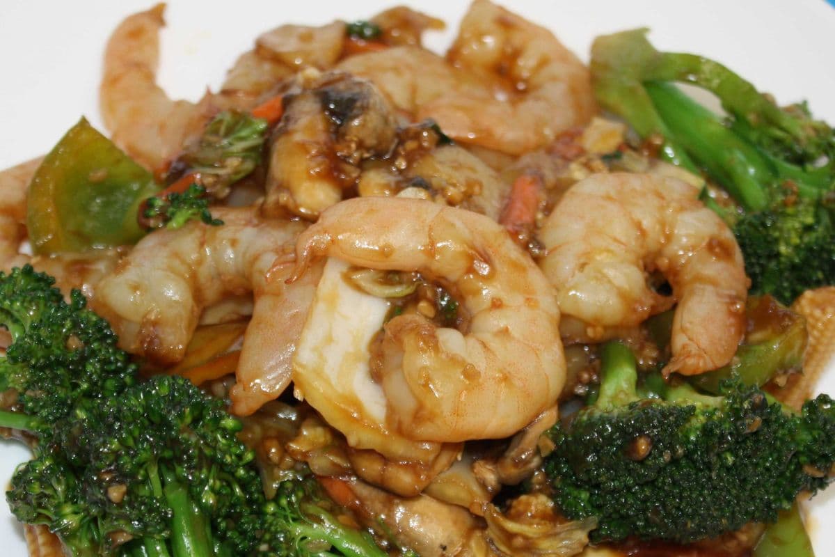 Jumbo Shrimp in Garlic Sauce