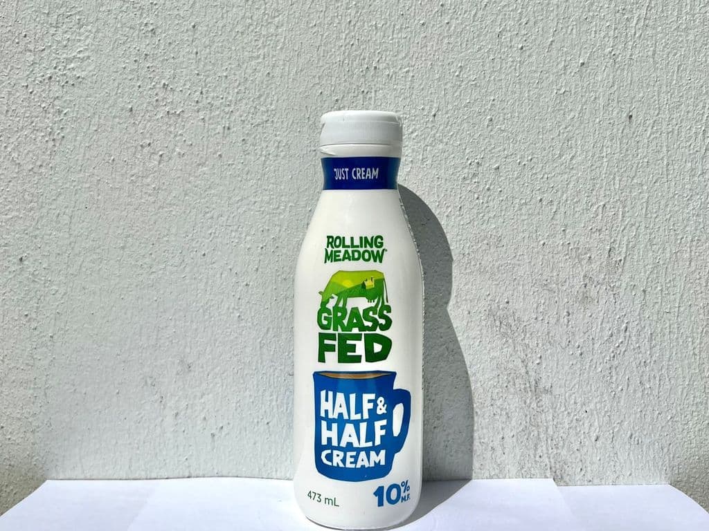 ROLLING MEADOW GRASS FED HALF & HALF CREAM 10% 473ML
