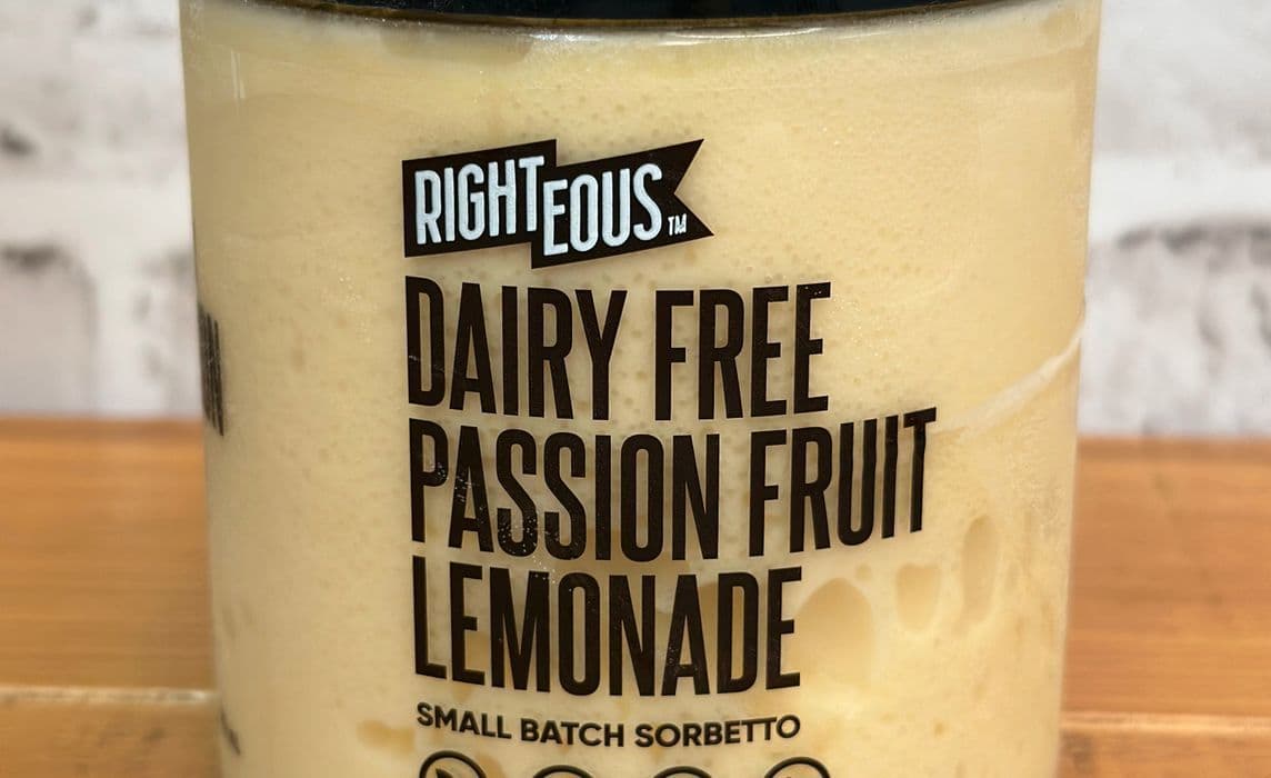 Righteous Passion Fruit Lemonade Sorbetto (V)