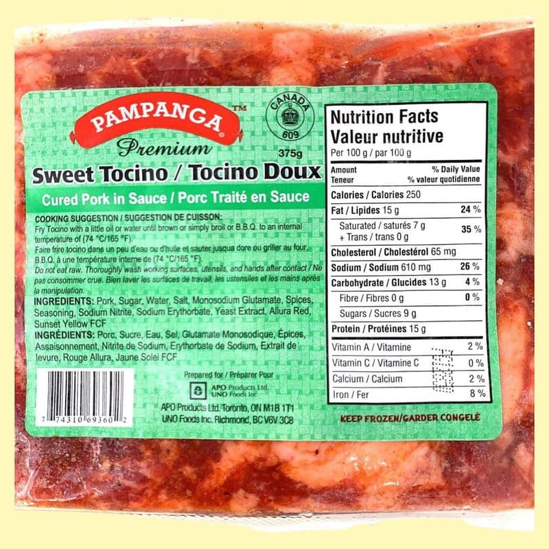 Sweet Tocino, 375g, Pampanga's Best