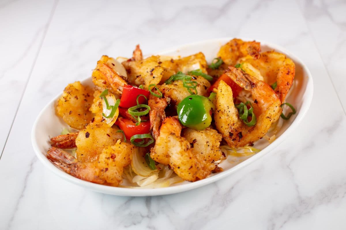 Deep Fried Spicy Tiger Prawns