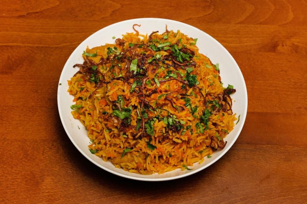 Lamb biryani