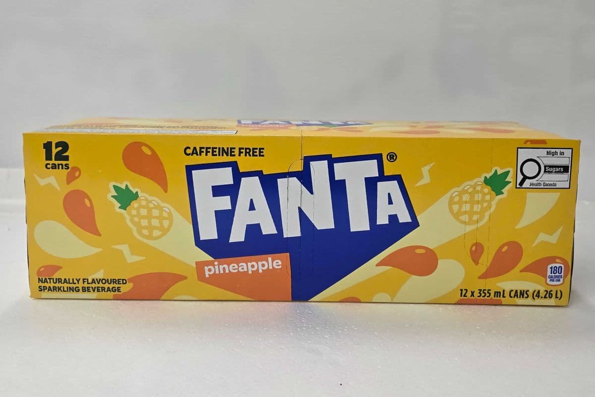 Fanta Pineapple caffeine free 12 × 355ml (12 cans)