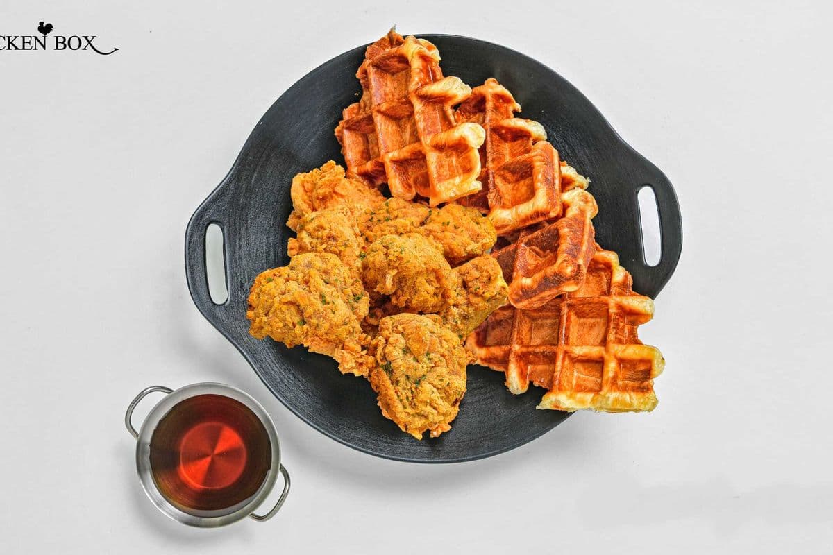 Cheese Sprinkle CHicken & Waffles