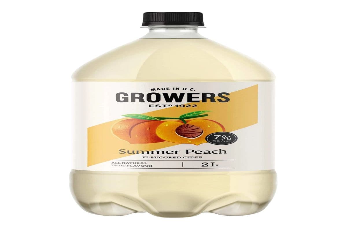 GROWERS PEACH, COOLER (2 L) 7.0% ABV (1 x 2 L)