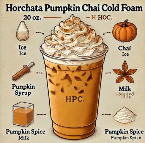 Horchata Chai Cold Foam - 20 oz