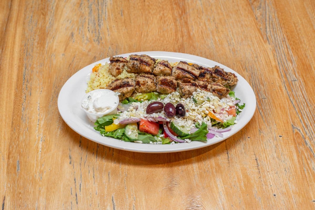 Zorba’s Chicken Souvlaki Dinner