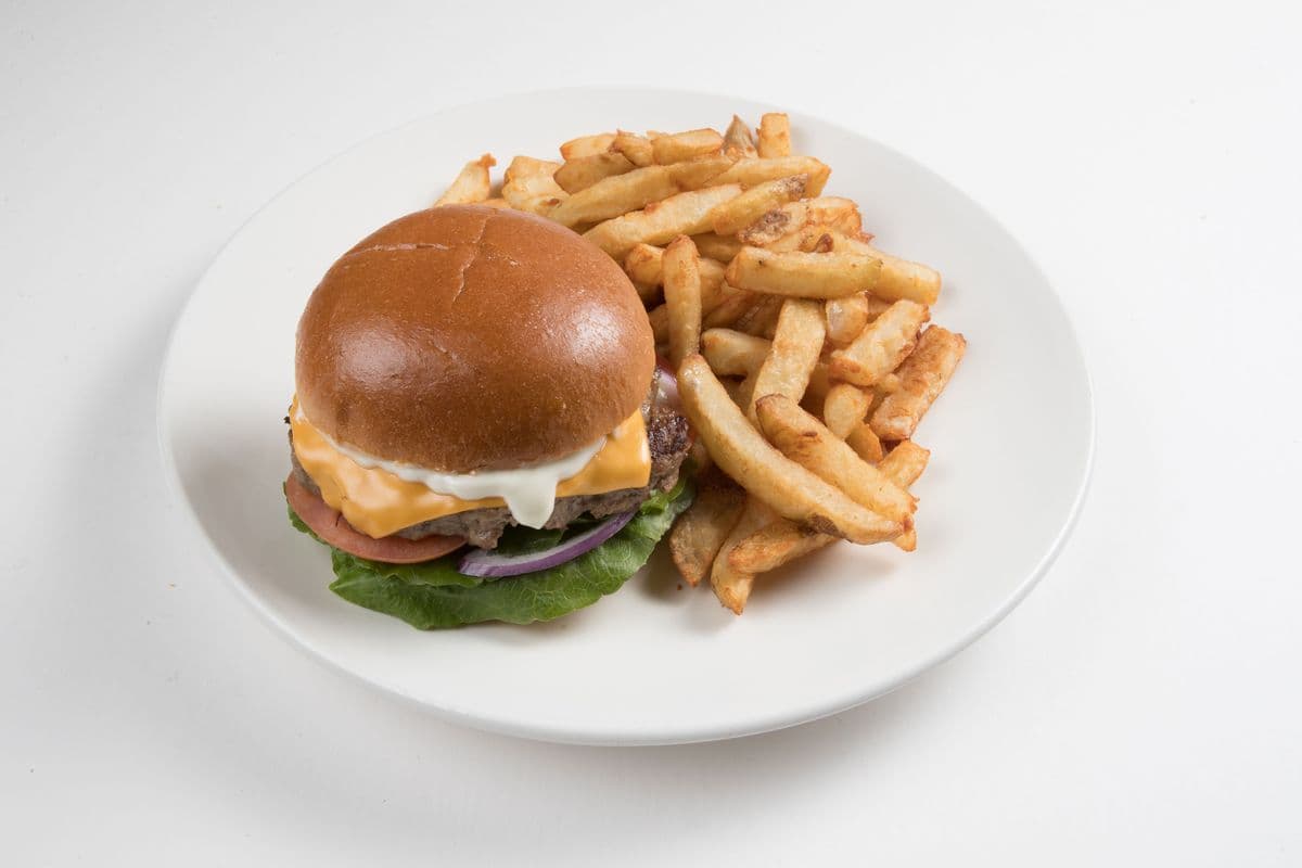 Burger with Chips