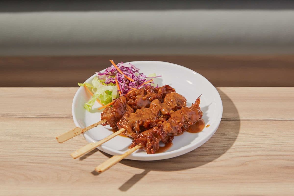 Satay (3 pcs) with Peanut Sauce