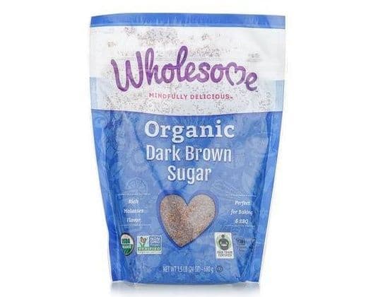 WHOLESOME ORGANIC DARK BROWN SUGAR 681G